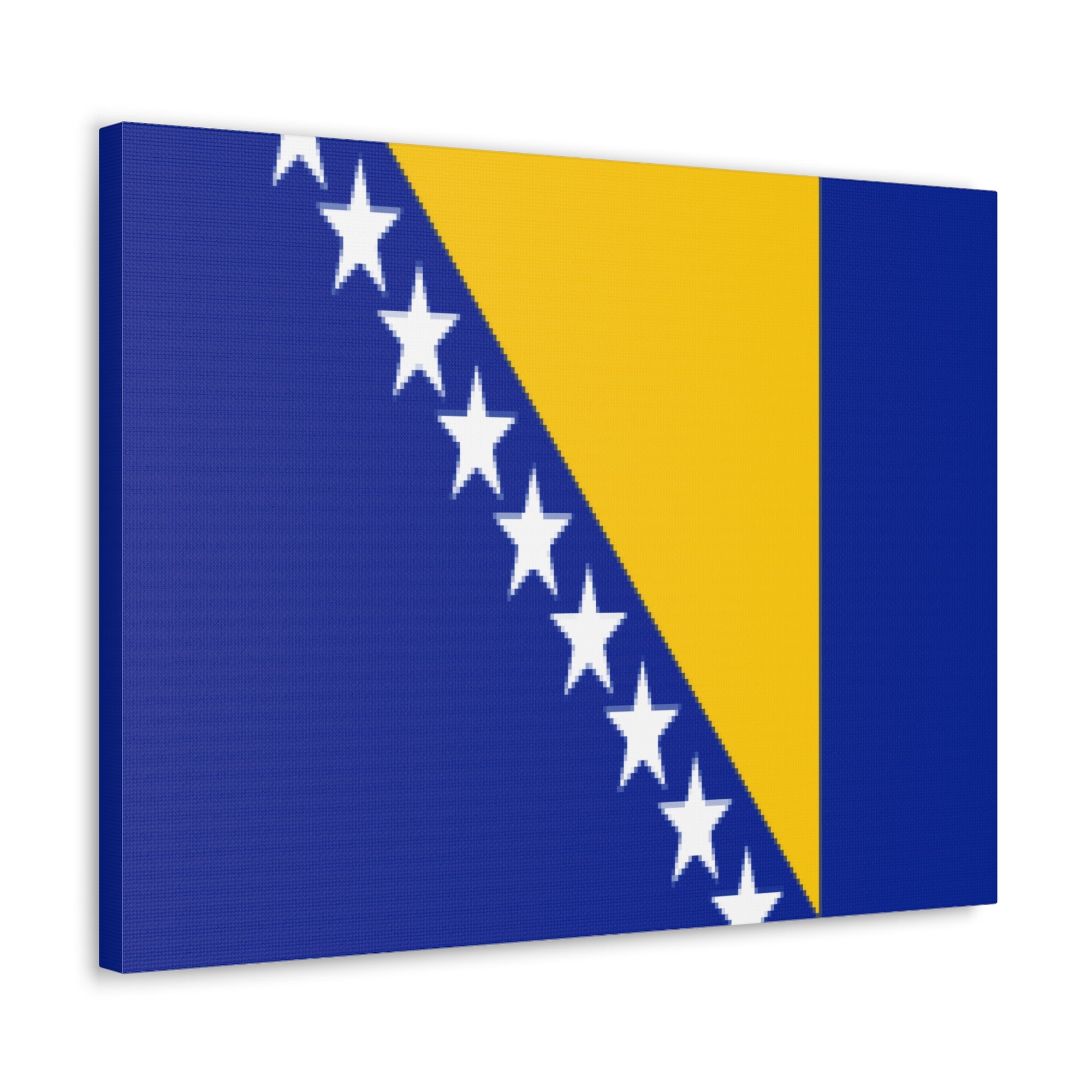 Bosnia and Herzegovina Country Flag Canvas Vibrant Wall Art Unframed Home Decor-Express Your Love Gifts