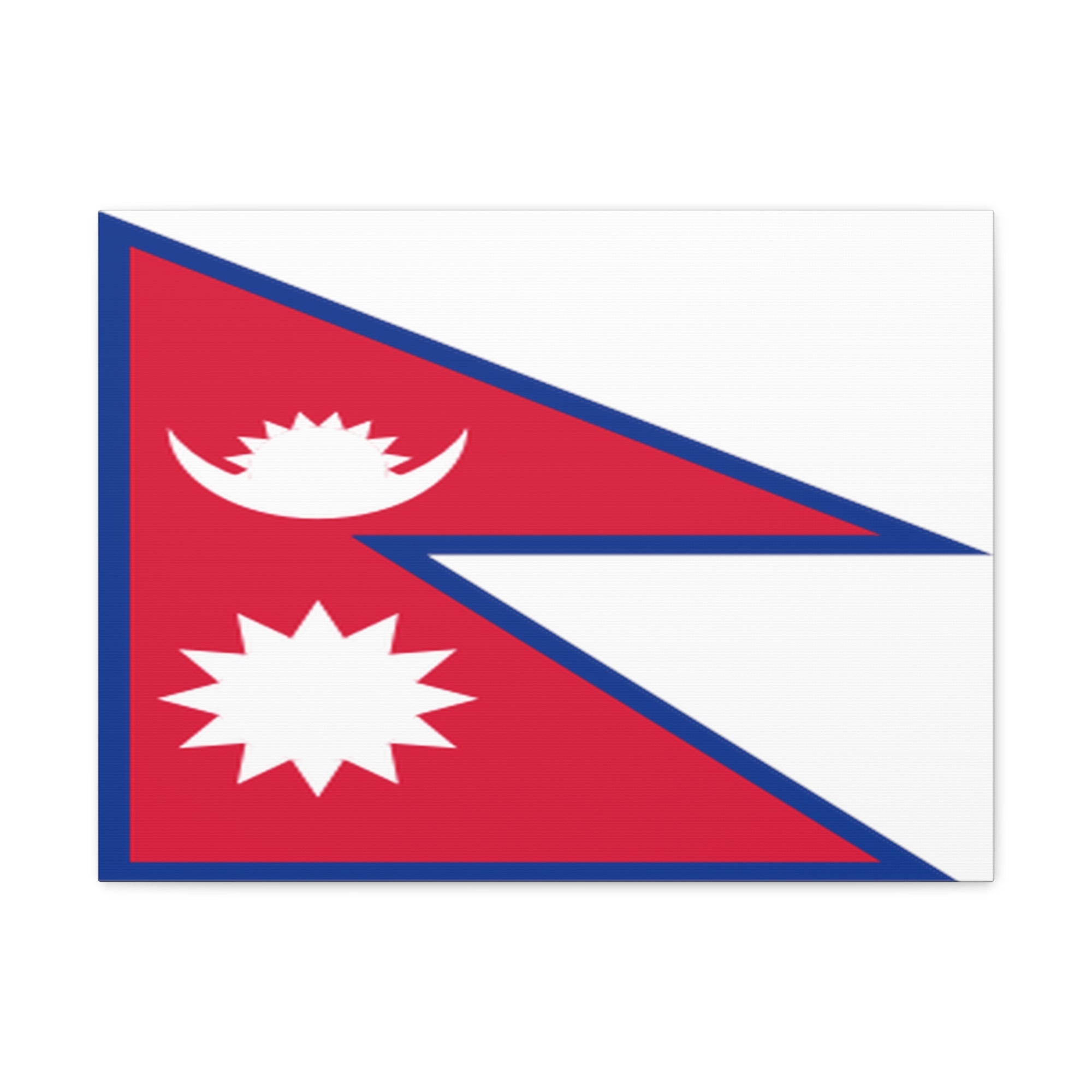 Nepal Country Flag Canvas Vibrant Wall Art Unframed Home Decor-Express Your Love Gifts