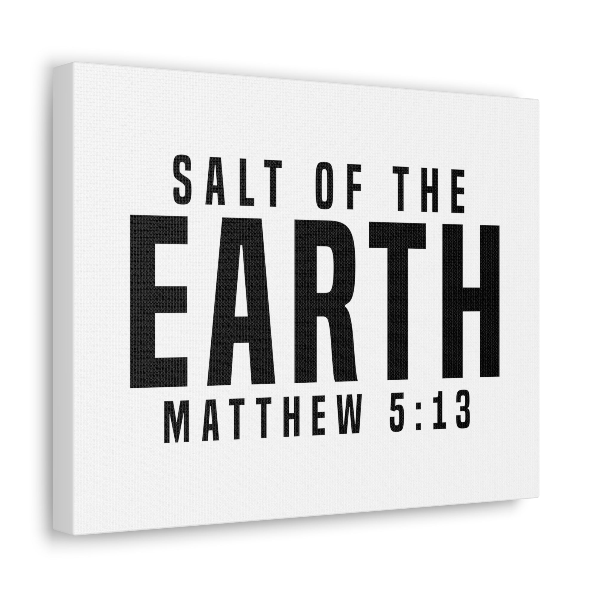 Scripture Walls Matthew 5:13 Salt of the Earth Bible Verse Canvas Christian Wall Art Ready to Hang Unframed-Express Your Love Gifts