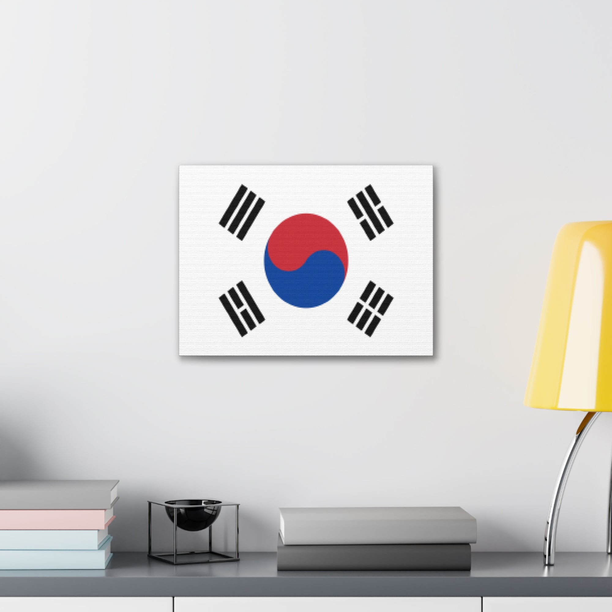 South Korea Country Flag Canvas Vibrant Wall Art Unframed Home Decor-Express Your Love Gifts