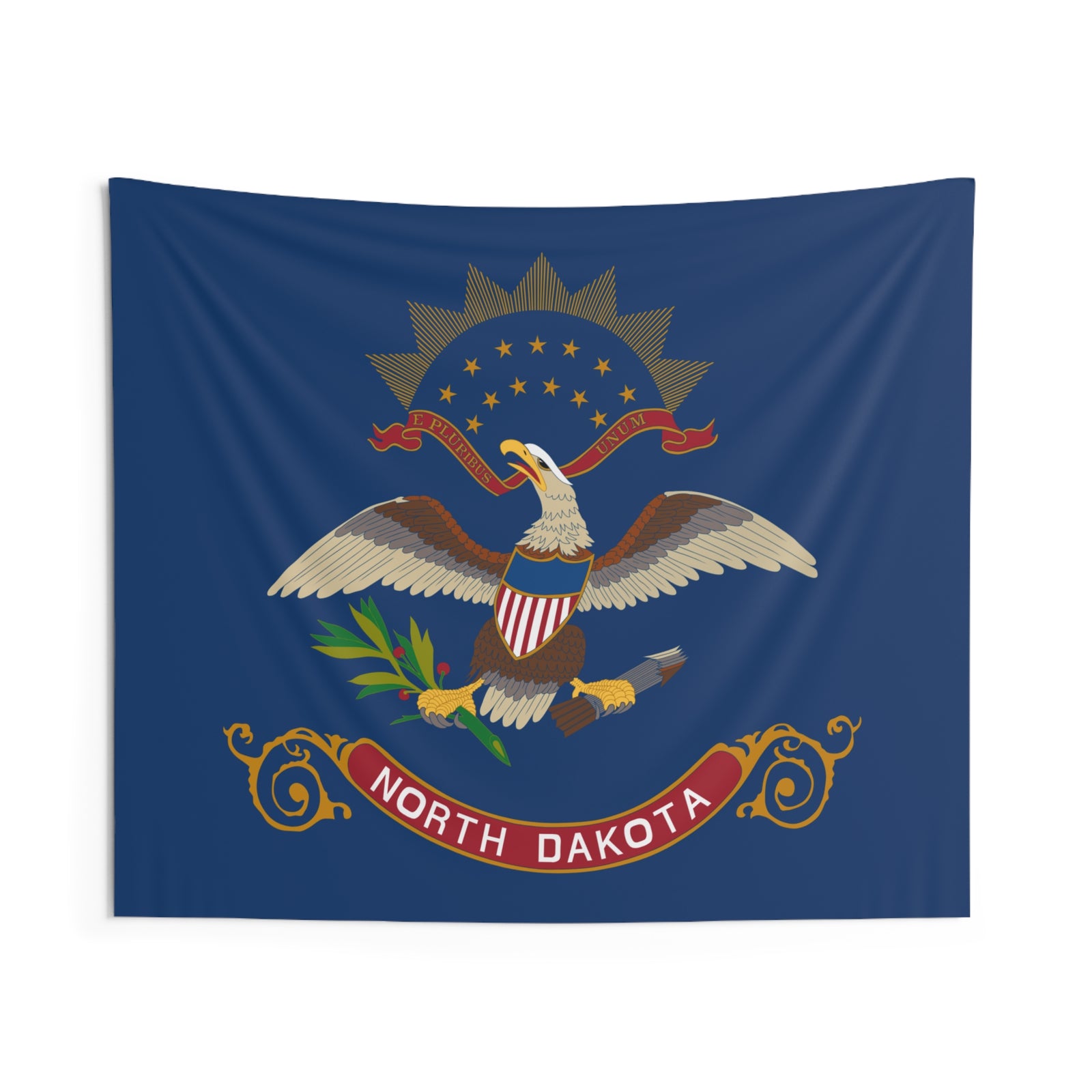 North Dakota State Flag Wall Hanging Tapestry-Express Your Love Gifts