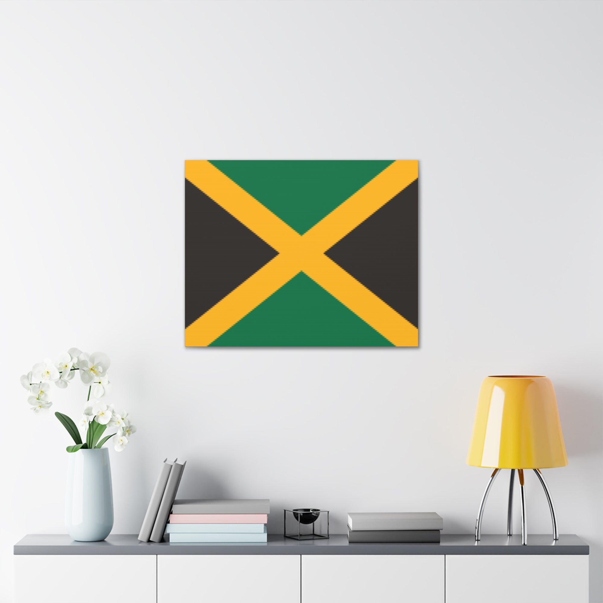 Jamaica Country Flag Canvas Vibrant Wall Art Unframed Home Decor-Express Your Love Gifts