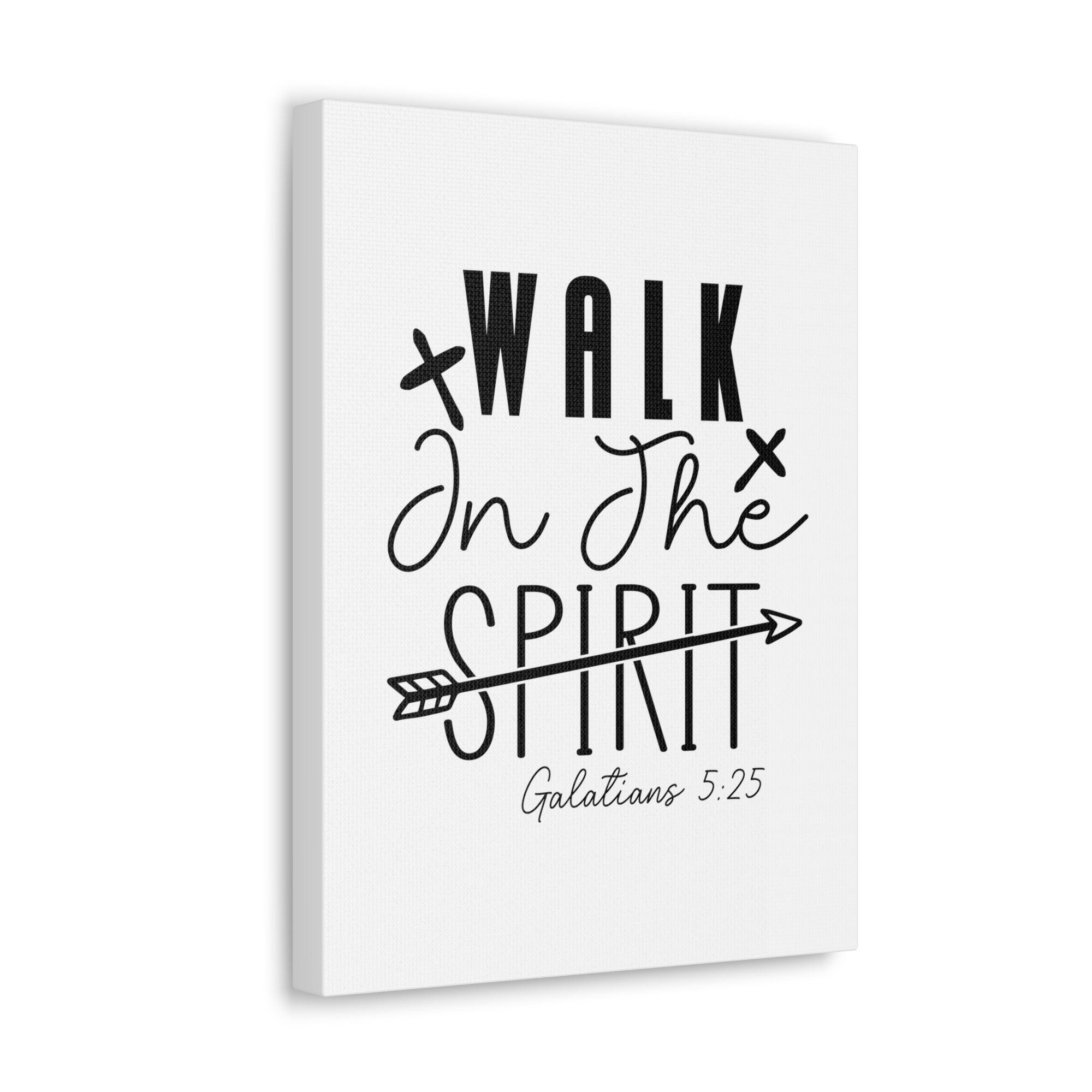 Scripture Walls Galatians 5:25 Walk in the Spirit Bible Verse Canvas Christian Wall Art Ready to Hang Unframed-Express Your Love Gifts