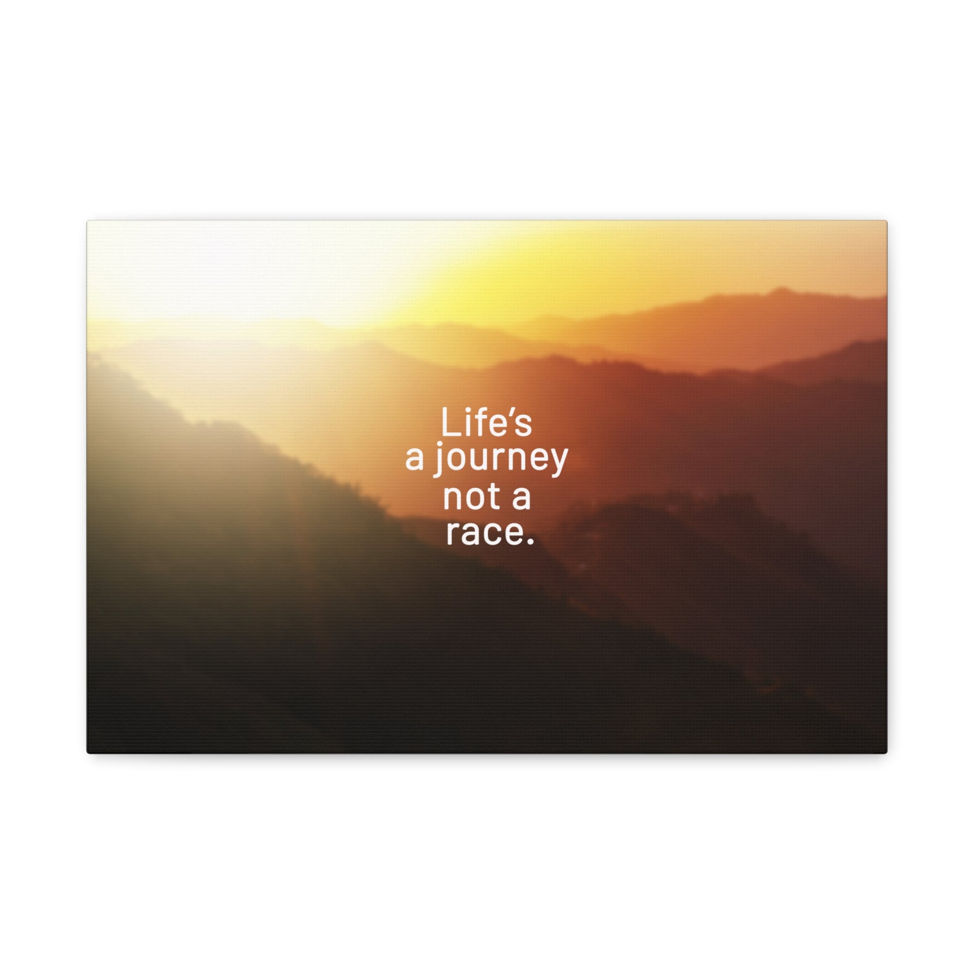 Scripture Walls Inspirational Quote Canvas Life's A Journey Not A Race Wall Art Motivational Motto Inspiring Prints Artwork Decor Ready to Hang-Express Your Love Gifts