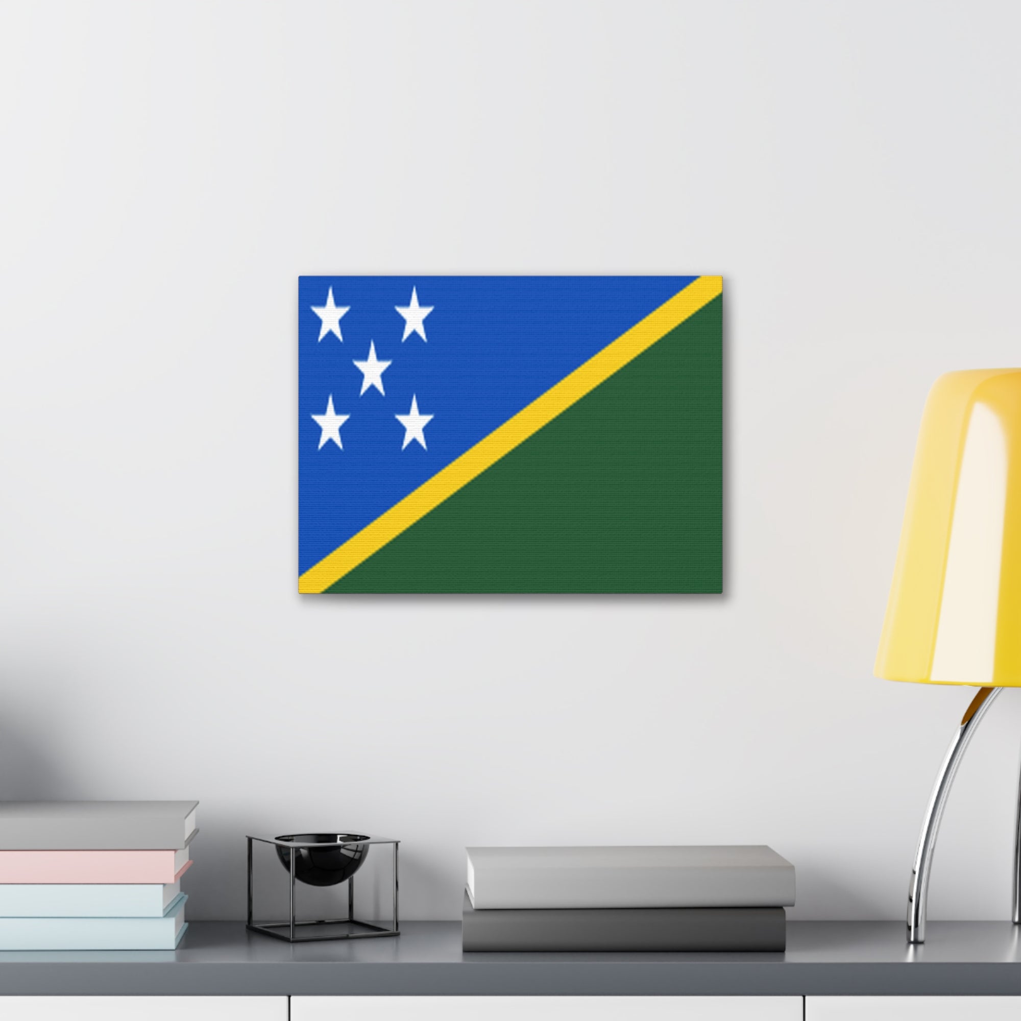 Solomon Islands Country Flag Canvas Vibrant Wall Art Unframed Home Decor-Express Your Love Gifts