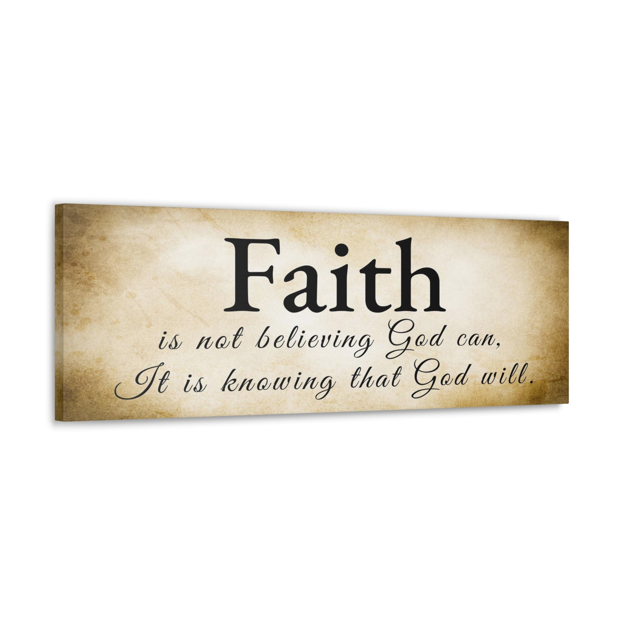 Scripture Walls Faith Gold Hebrews 11 Bible Verse Canvas Christian Wall Art Ready to Hang Unframed-Express Your Love Gifts