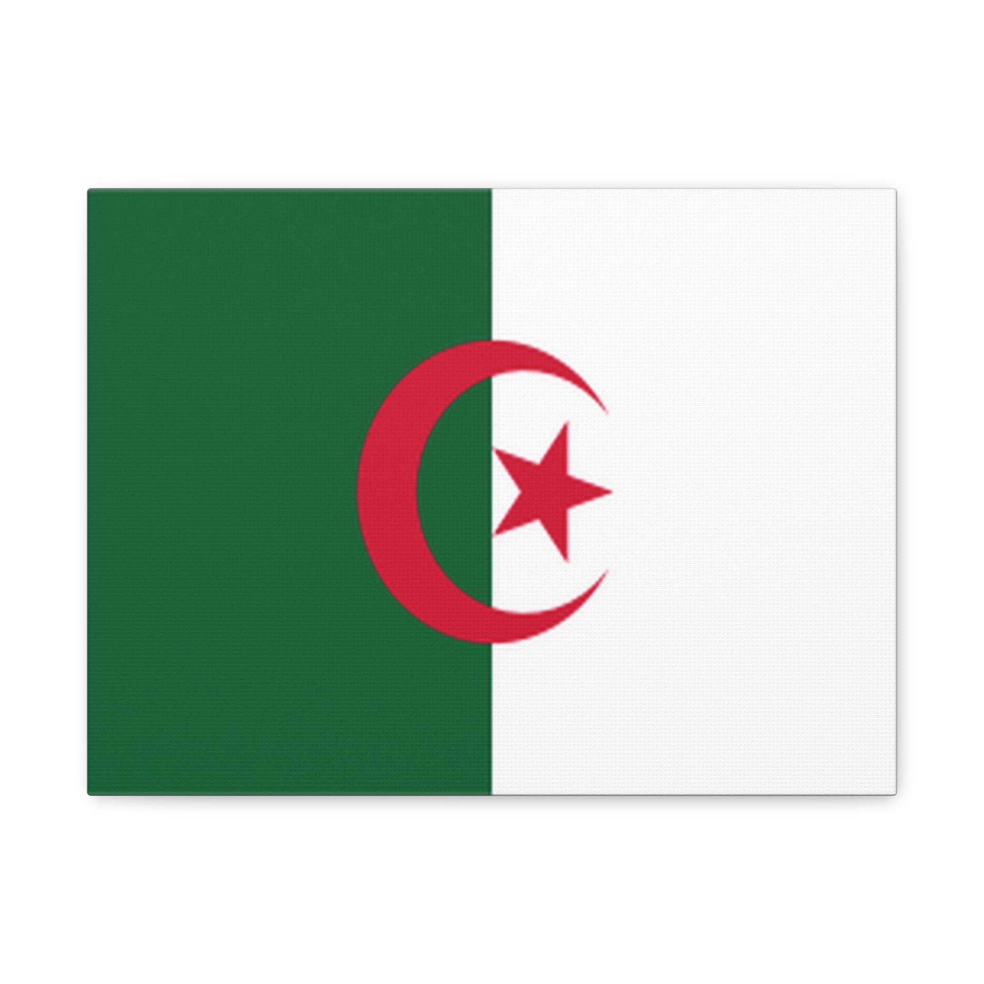 Algeria Country Flag Canvas Vibrant Wall Art Unframed Home Decor-Express Your Love Gifts