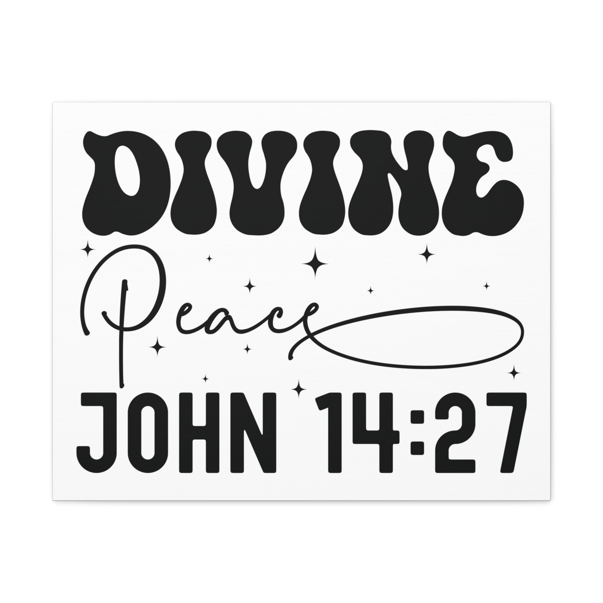 Scripture Walls John 14:27 Divine Peace Bible Verse Canvas Christian Wall Art Ready to Hang Unframed-Express Your Love Gifts