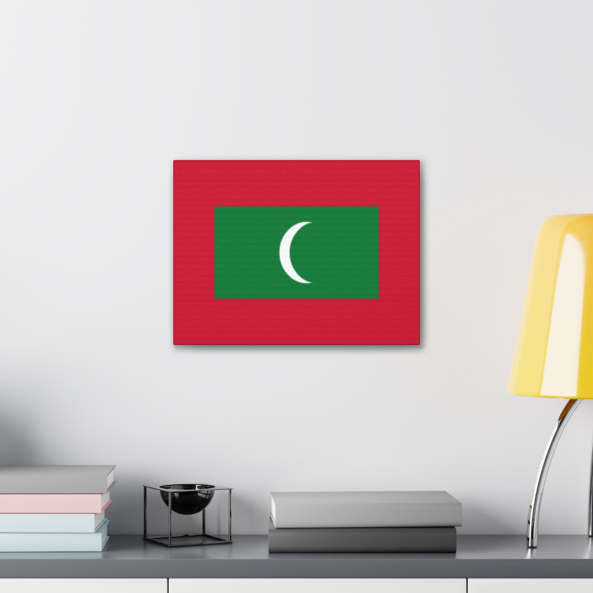 Maldives Country Flag Canvas Vibrant Wall Art Unframed Home Decor-Express Your Love Gifts