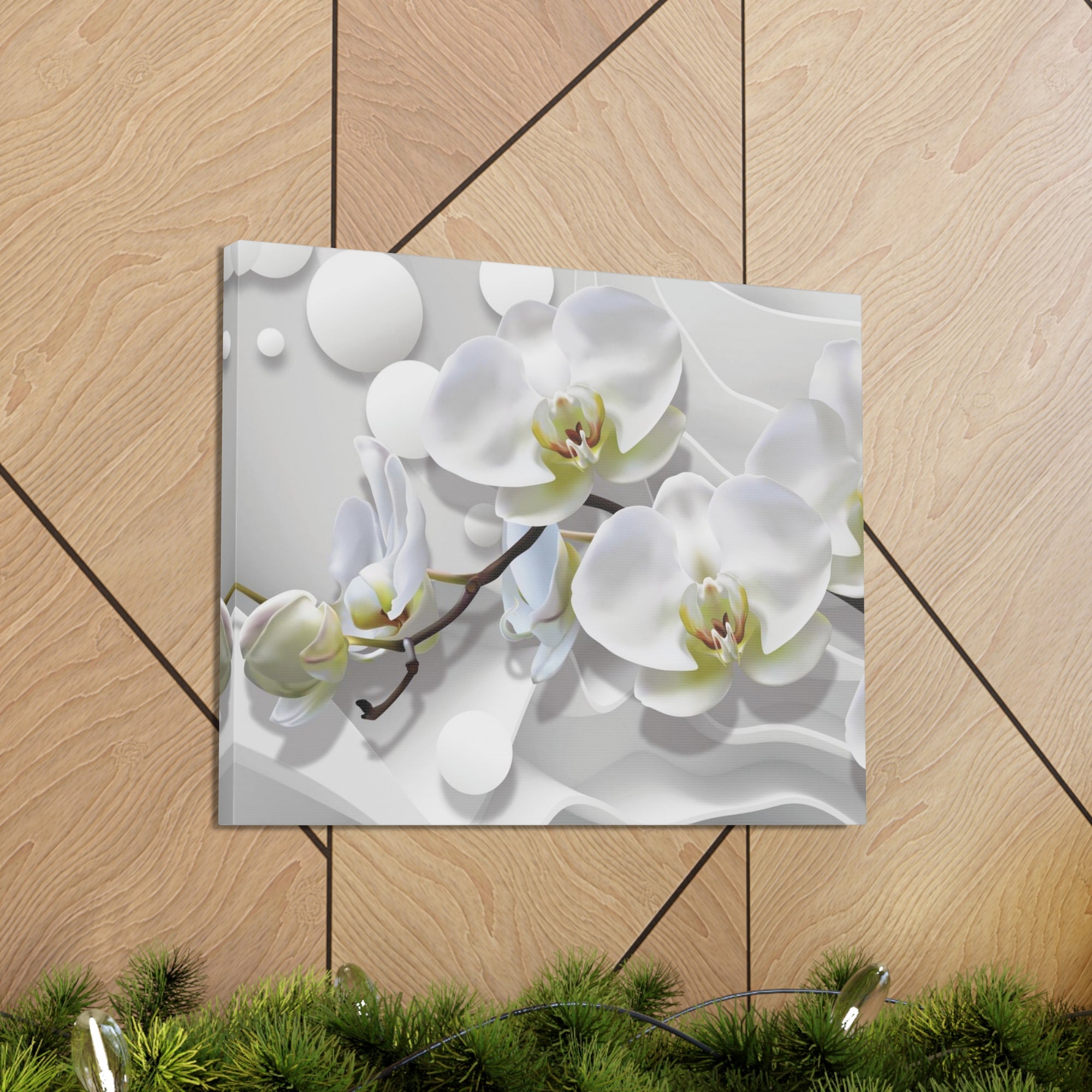 Bouquet of Orchids Flower Canvas Wall Art for Home Decor Ready-to-Hang-Express Your Love Gifts