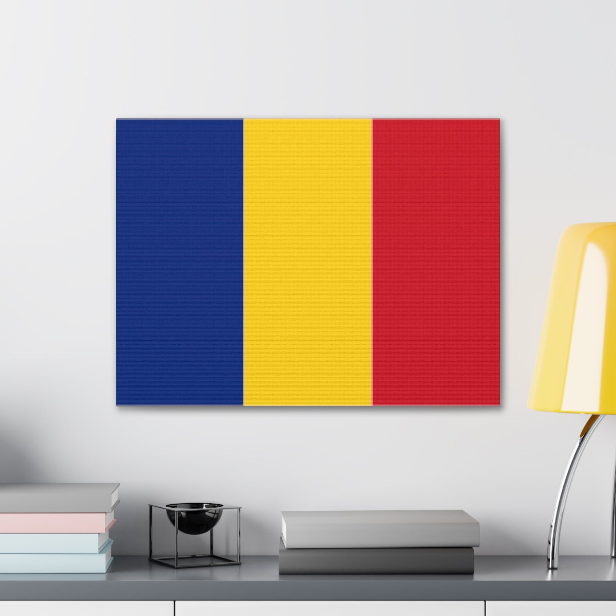 Romania Country Flag Canvas Vibrant Wall Art Unframed Home Decor-Express Your Love Gifts