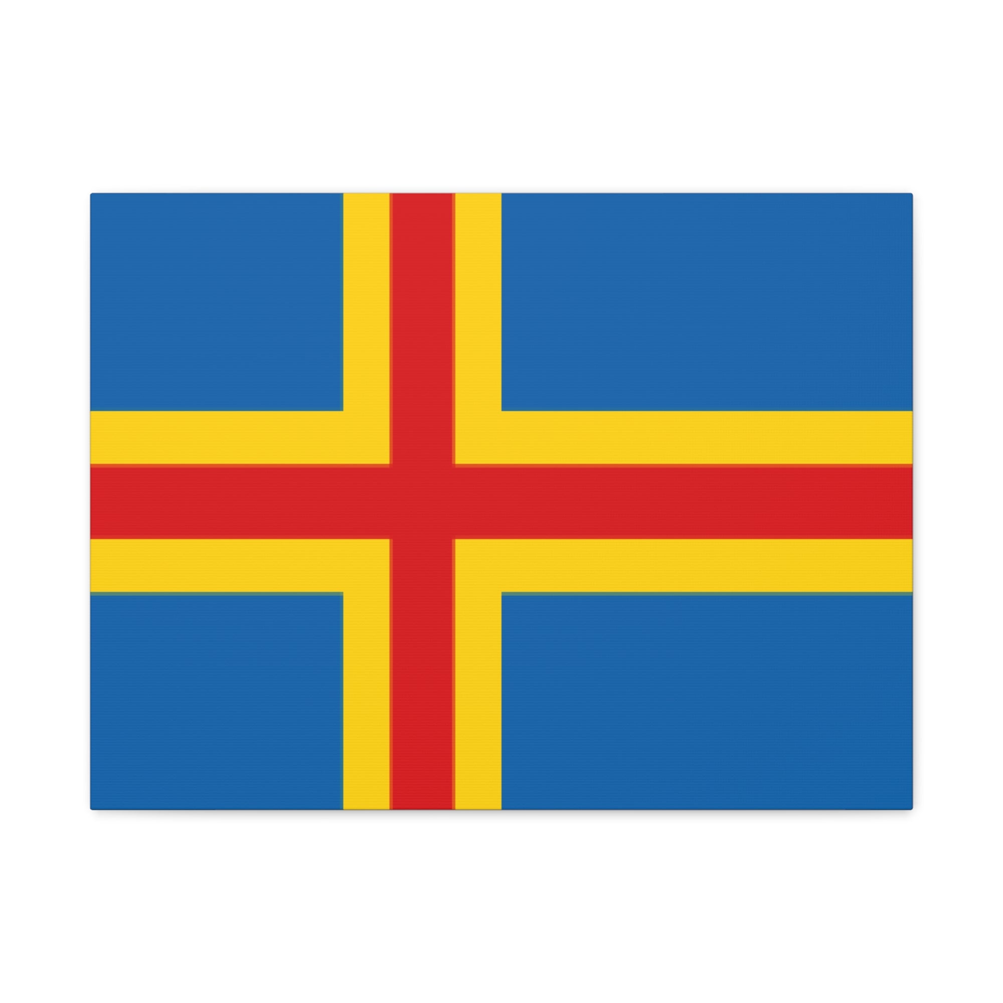 Aland Islands Country Flag Canvas Vibrant Wall Art Unframed Home Decor-Express Your Love Gifts