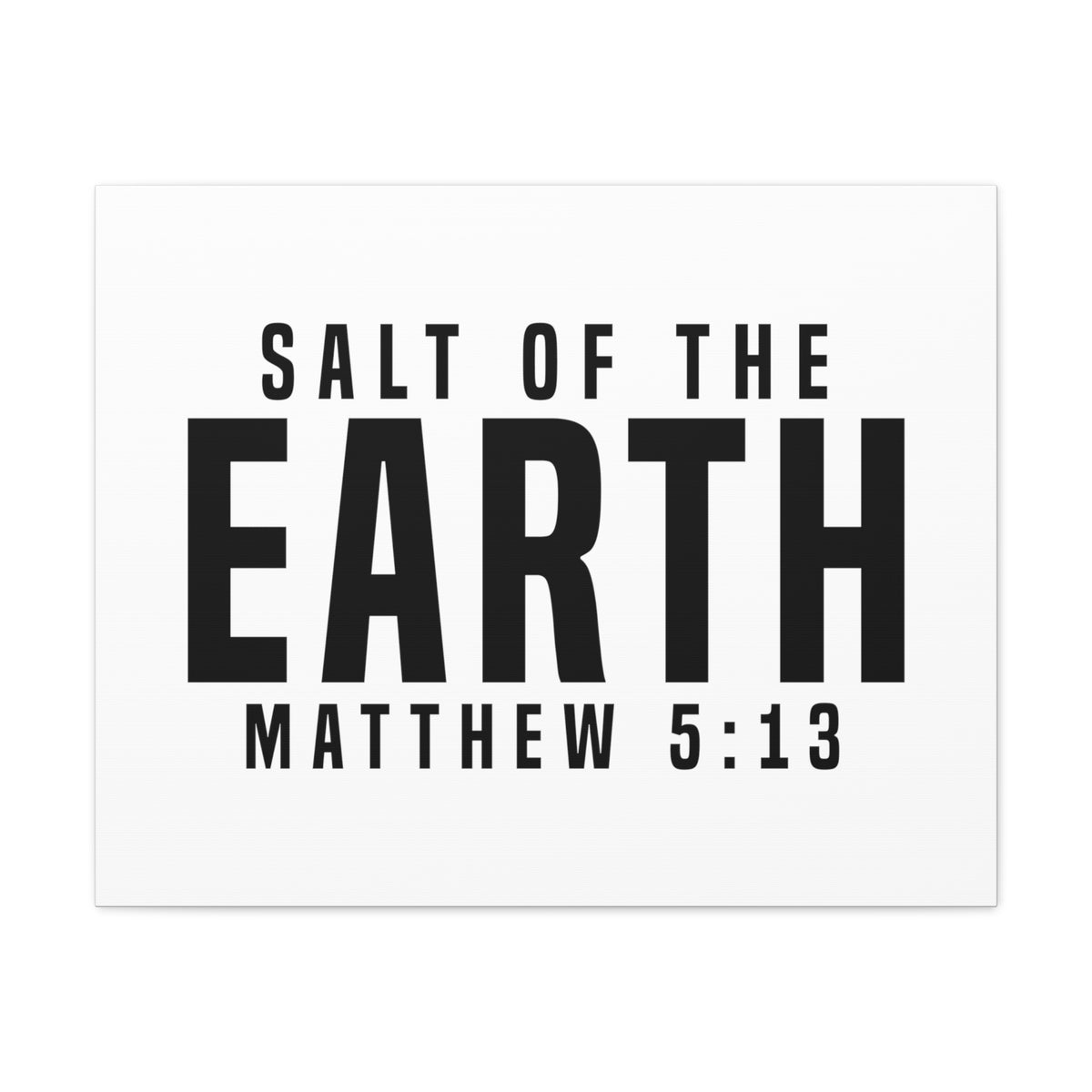 Scripture Walls Matthew 5:13 Salt of the Earth Bible Verse Canvas Christian Wall Art Ready to Hang Unframed-Express Your Love Gifts