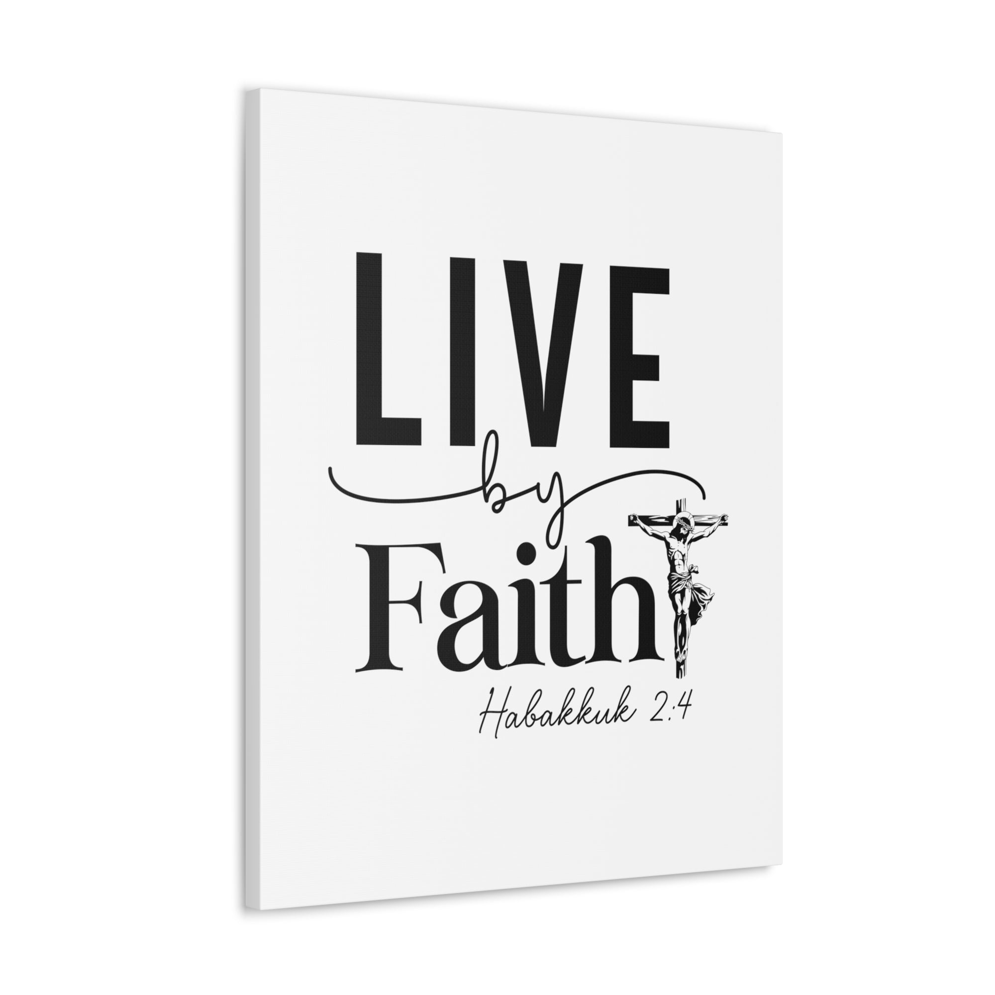 Scripture Walls Scripture Walls Live By Faith Bible Verse Canvas Christian Wall Art Ready to Hang Unframed-Express Your Love Gifts