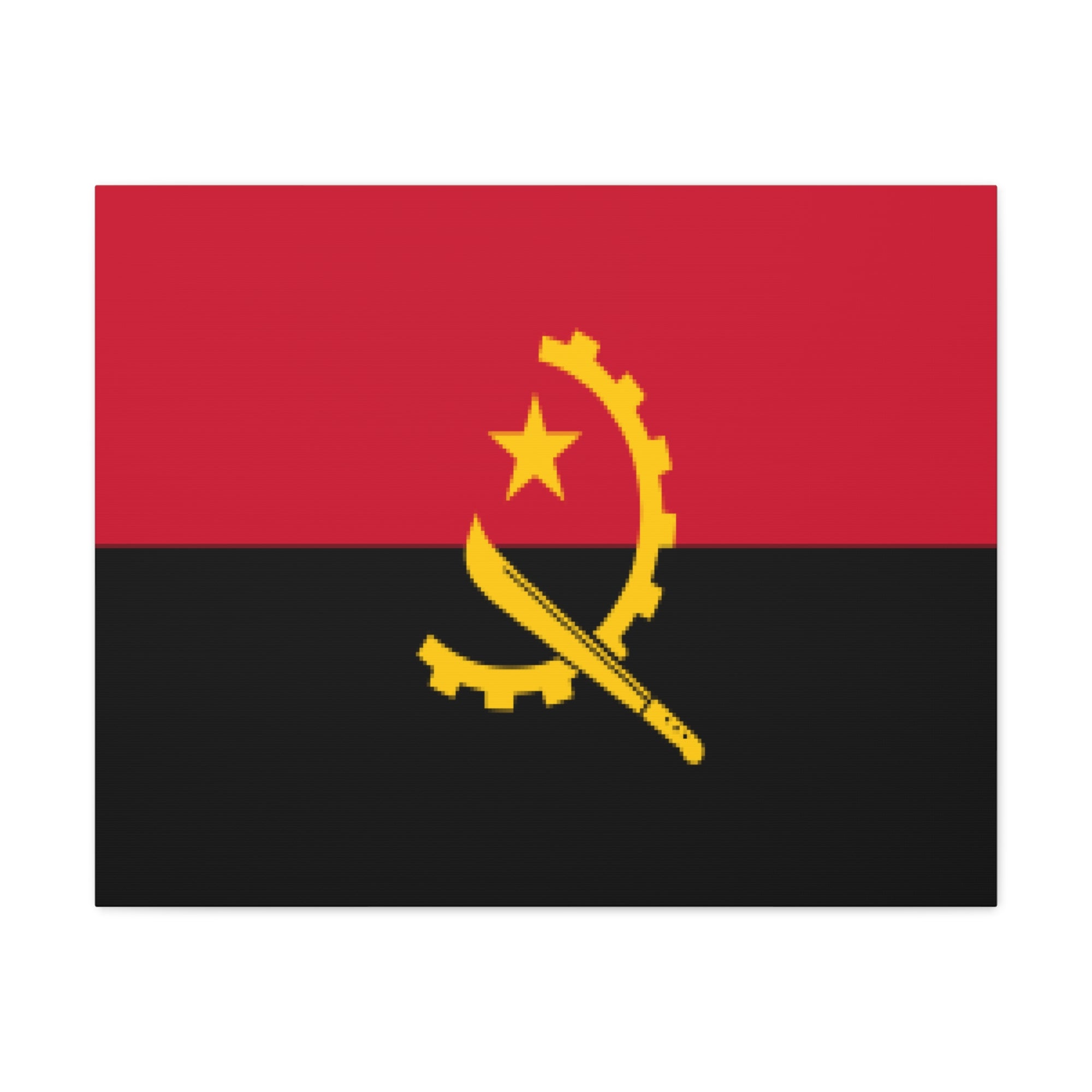 Angola Country Flag Canvas Vibrant Wall Art Unframed Home Decor-Express Your Love Gifts