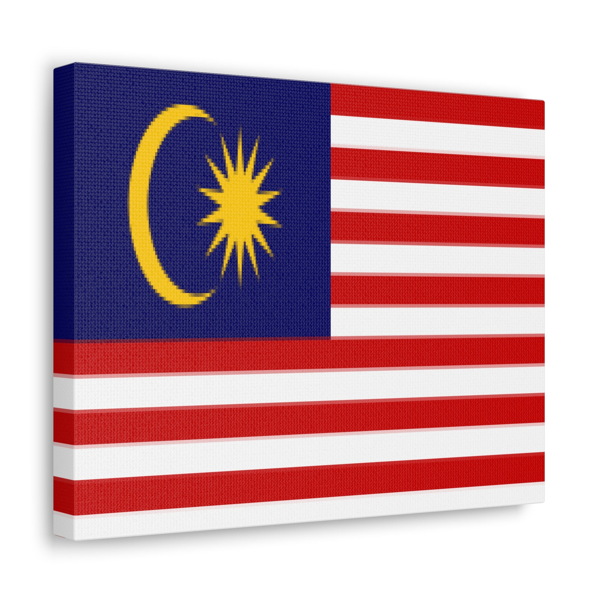 Malaysia Country Flag Canvas Vibrant Wall Art Unframed Home Decor-Express Your Love Gifts