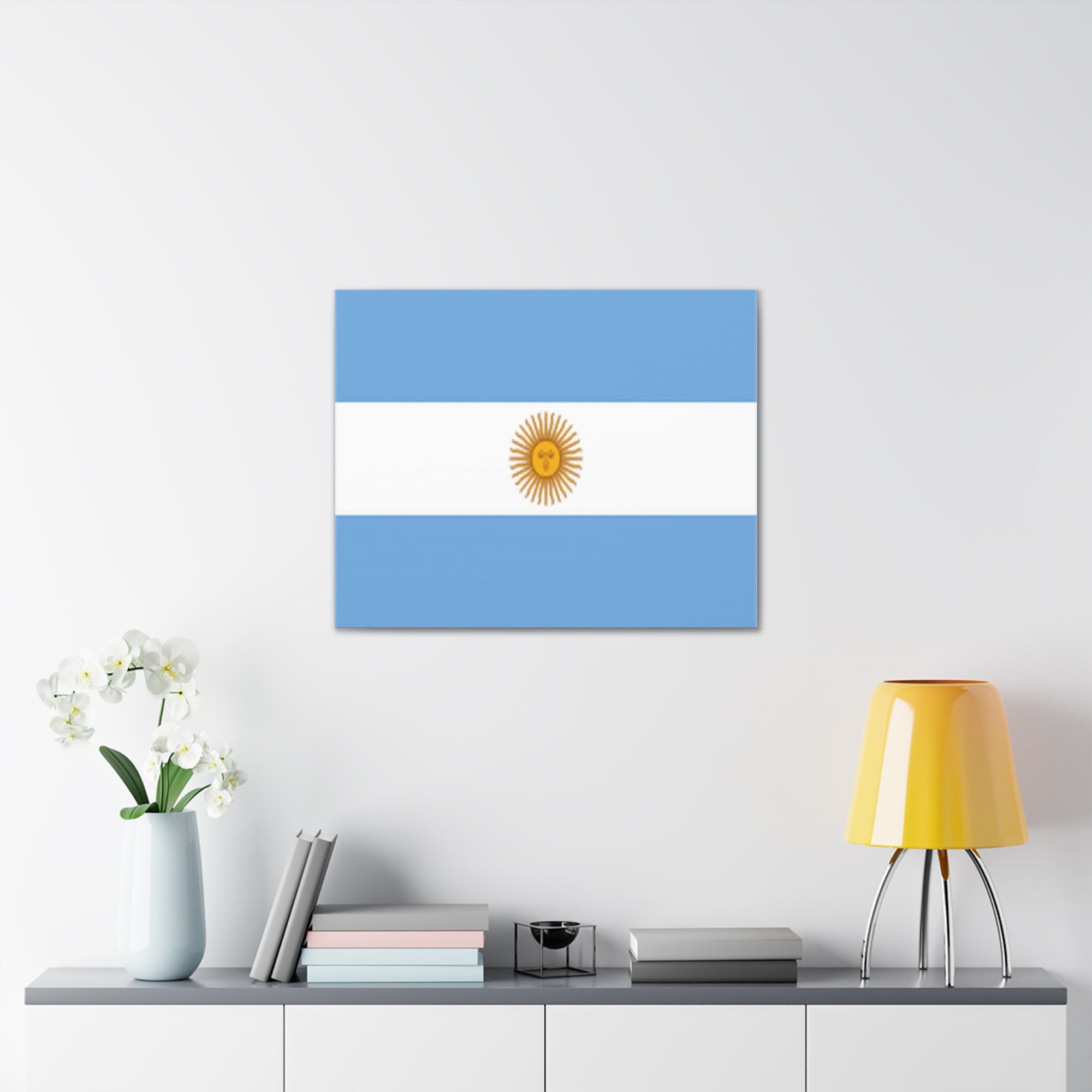 Argentina Country Flag Canvas Vibrant Wall Art Unframed Home Decor-Express Your Love Gifts