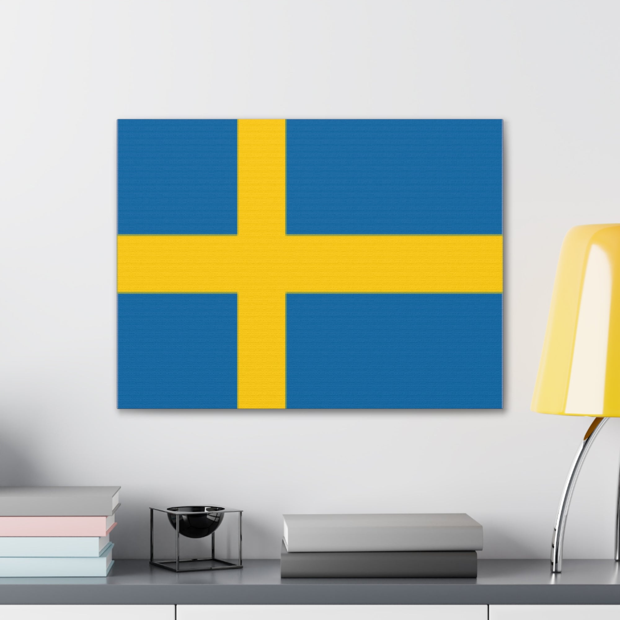 Sweden Country Flag Canvas Vibrant Wall Art Unframed Home Decor-Express Your Love Gifts