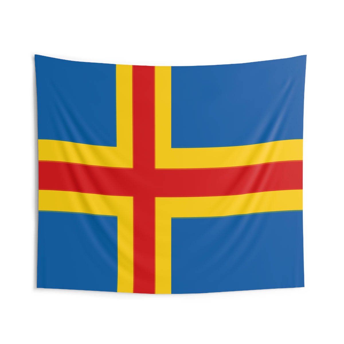 Aland Islands Country Flag Wall Hanging Tapestry-Express Your Love Gifts