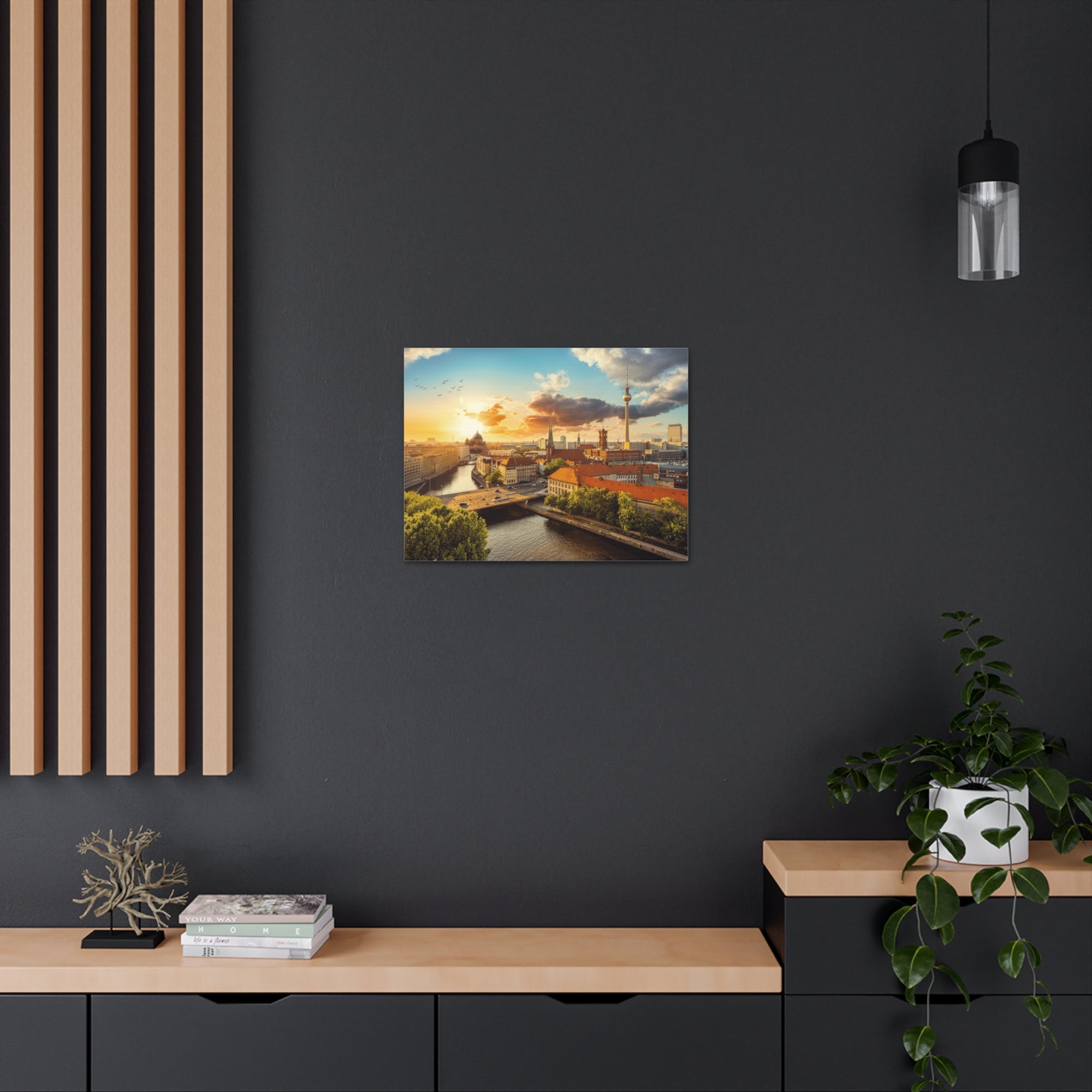 Berlin Daytime Skyline Canvas Artwork High-Quality Breathtaking Stunning Cityscape for Home Decor Ready to Hang-Express Your Love Gifts