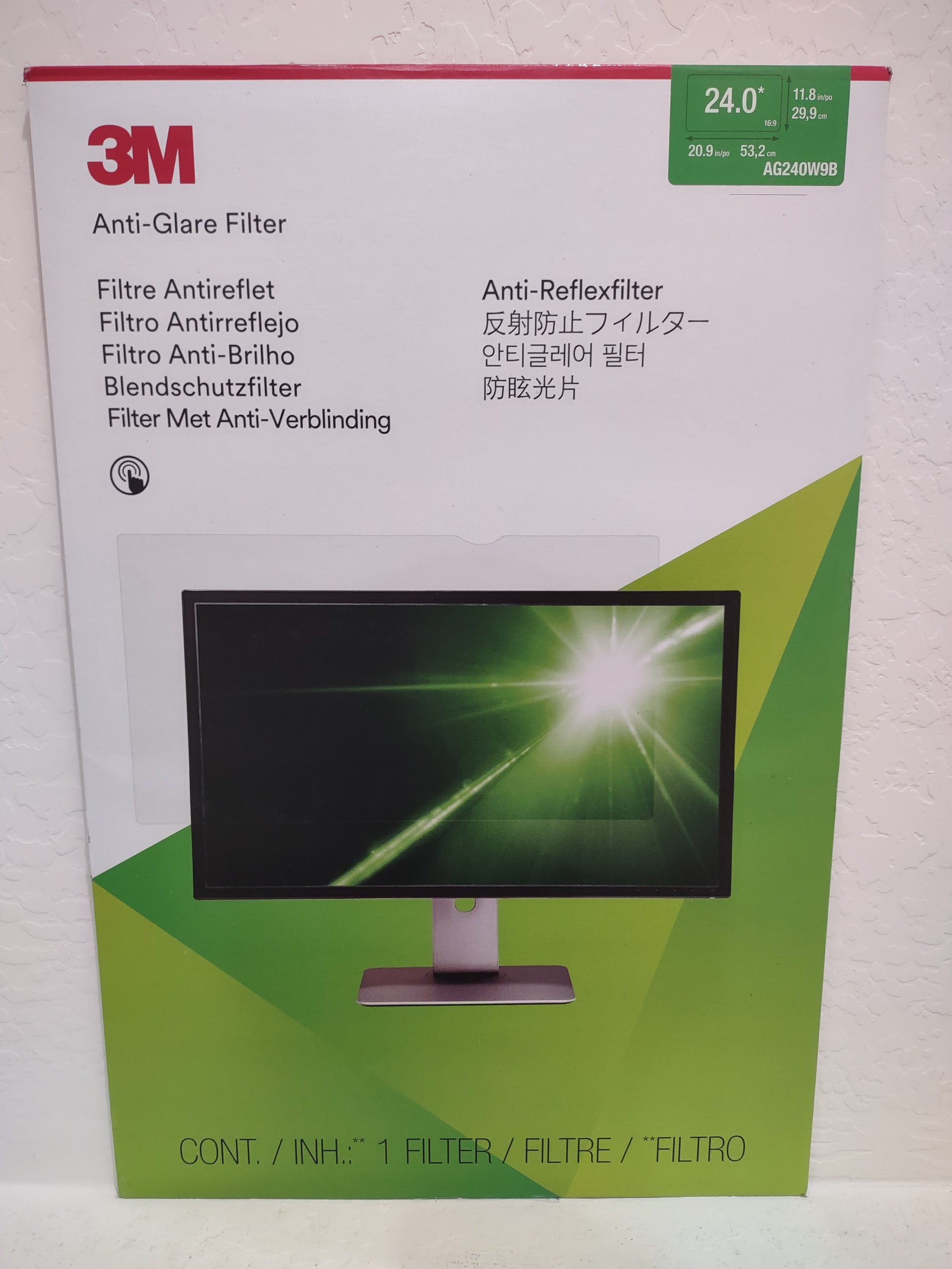 3M Anti-Glare Filter For 24' Wide Screen Clear Matte AG240W9B-Express Your Love Gifts