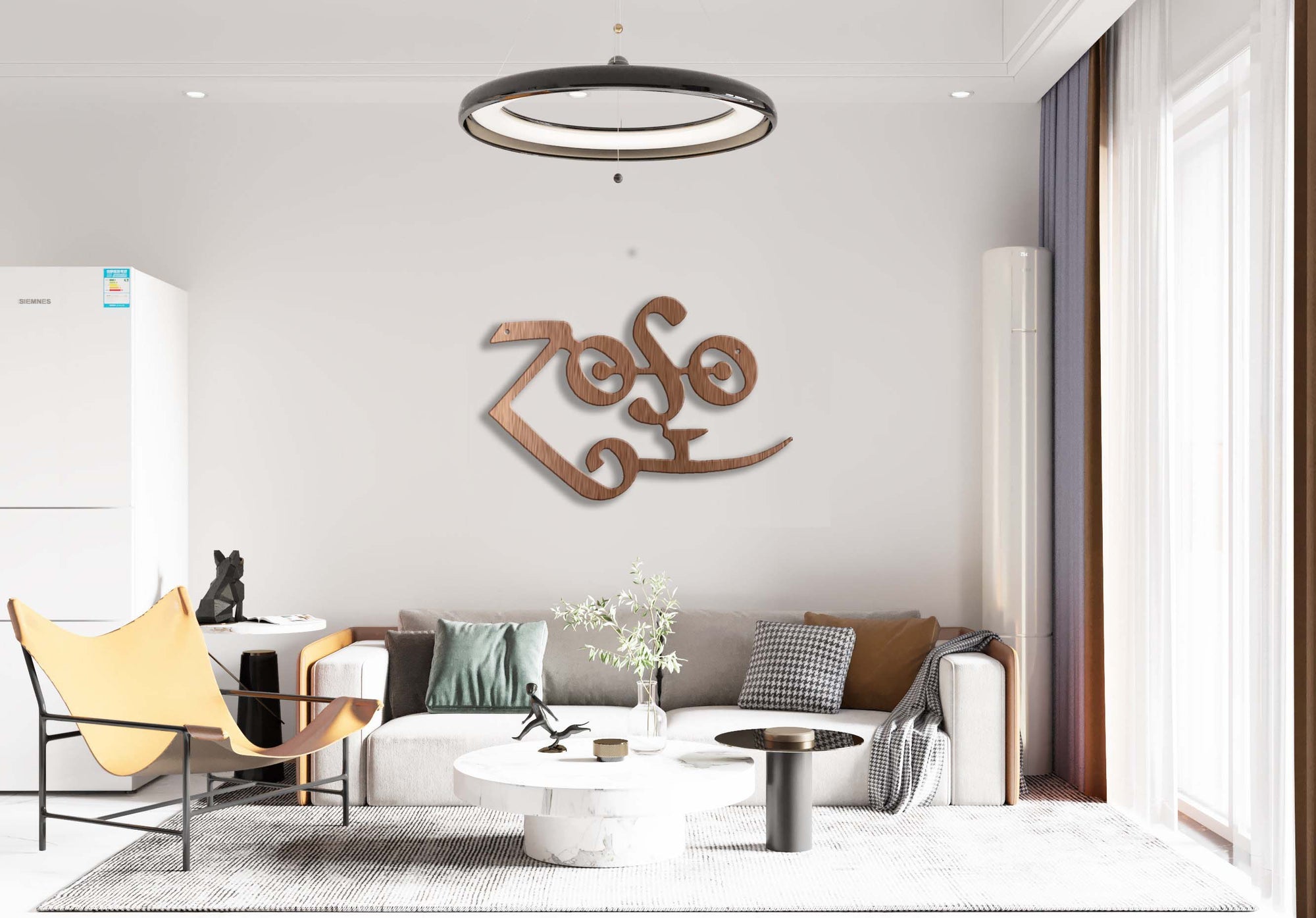 Zeppelin Zoso Steel Sign Laser Cut Powder Coated Home & Office Metal Wall Decor Multiple Sizes & Colors-Express Your Love Gifts