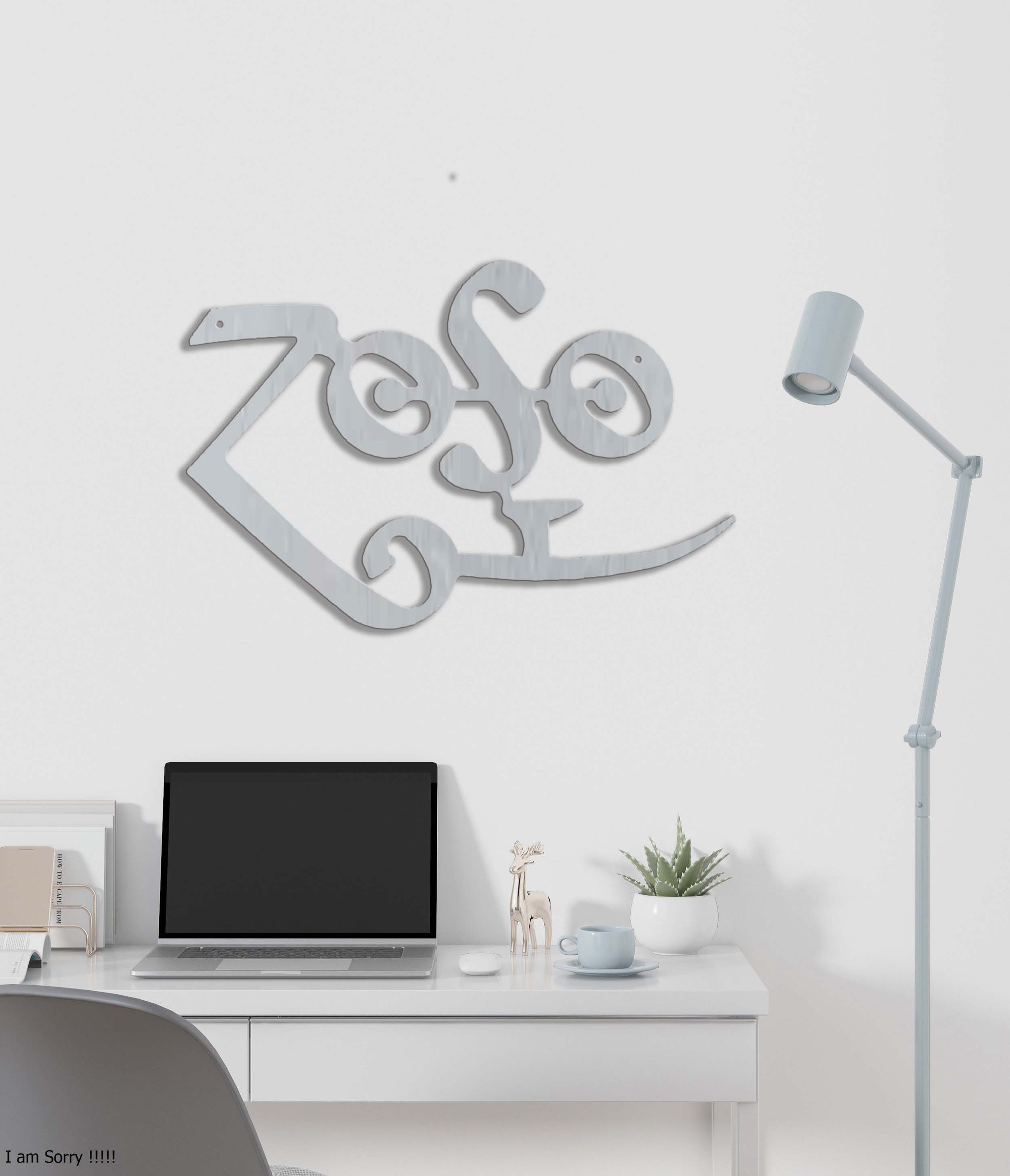 Zeppelin Zoso Steel Sign Laser Cut Powder Coated Home & Office Metal Wall Decor Multiple Sizes & Colors-Express Your Love Gifts