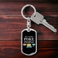 Eat Sleep Poke People Nurse Swivel Keychain Stainless Steel or 18k Gold Dog Tag-Express Your Love Gifts