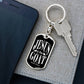 Jesus is the GOAT Matthew 28.18 Swivel Keychain Stainless Steel or 18k Gold Dog Tag-Express Your Love Gifts