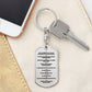 Ten Commandments German 10 Gebote Halskette Bible Keychain Stainless Steel or 18k Gold Dog Tag-Express Your Love Gifts