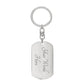 Ten Commandments Russian Bible Keychain Stainless Steel or 18k Gold Dog Tag-Express Your Love Gifts