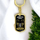 Psalm 91 Refuge Under His Wings Swivel Keychain Stainless Steel or 18k Gold Dog Tag-Express Your Love Gifts