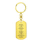 Ten Commandments Tagalog Sampung Utos Bible Keychain Stainless Steel or 18k Gold Dog Tag-Express Your Love Gifts
