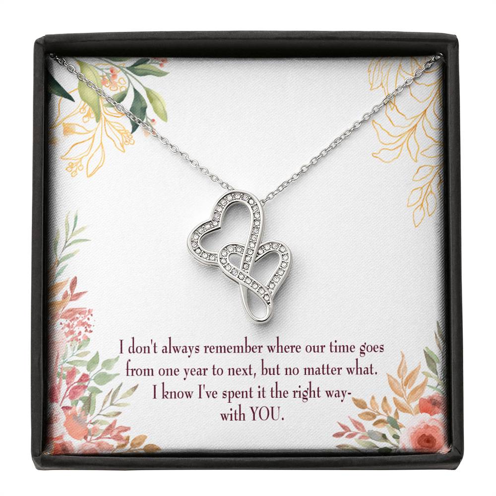 A Time Well Spent Heart-to-Heart Pendant Necklace-Express Your Love Gifts