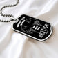 Psalm 91 Refuge Under His Wings Necklace Dog Tag Stainless Steel or 18k Gold w 24" Chain-Express Your Love Gifts