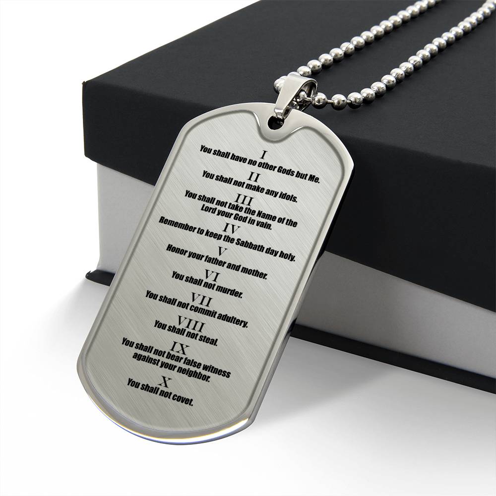 STAINLESS STEEL PASSIONATE SLOGAN DOG top TAG NECKLACE