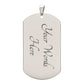 Ten Commandments Chinese Necklace Dog Tag Stainless Steel or 18k Gold w 24" Chain-Express Your Love Gifts
