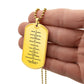 Ten Commandments Tagalog Sampung Utos Necklace Dog Tag Stainless Steel or 18k Gold w 24" Chain-Express Your Love Gifts