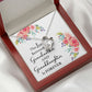 The Love Between a Grandmother and Granddaughter Forever Necklace w Message Card-Express Your Love Gifts
