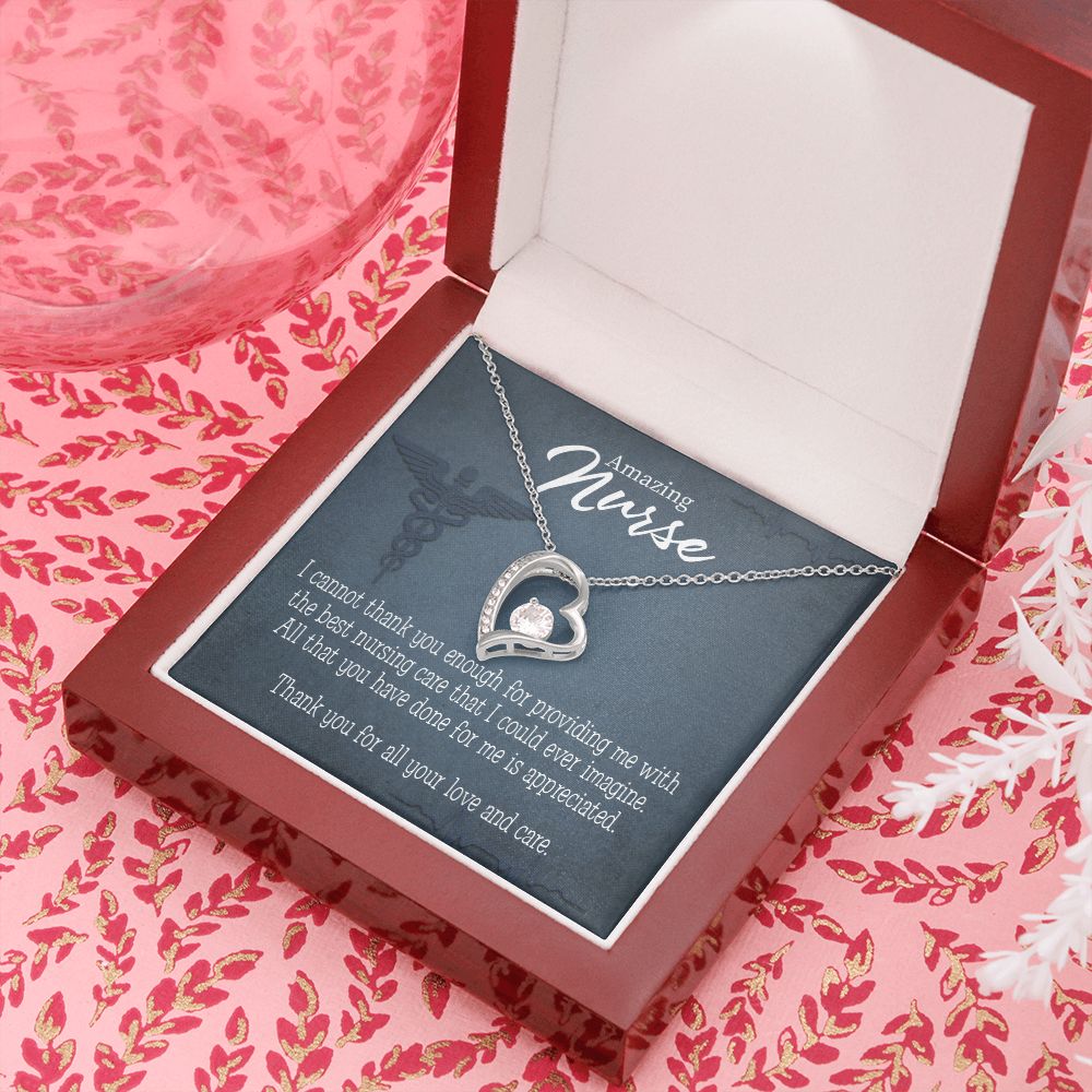 Best Nursing Care Forever Necklace w Message Card-Express Your Love Gifts