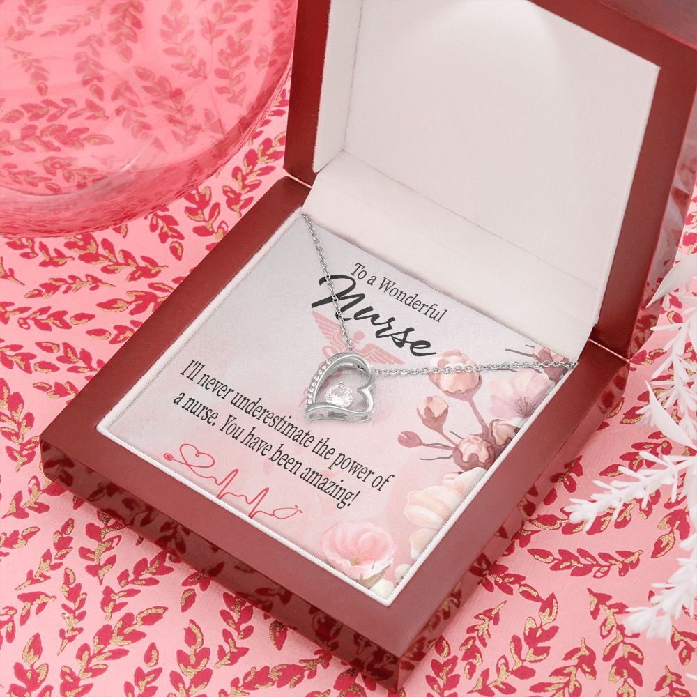 Amazing Nurse Forever Necklace w Message Card-Express Your Love Gifts