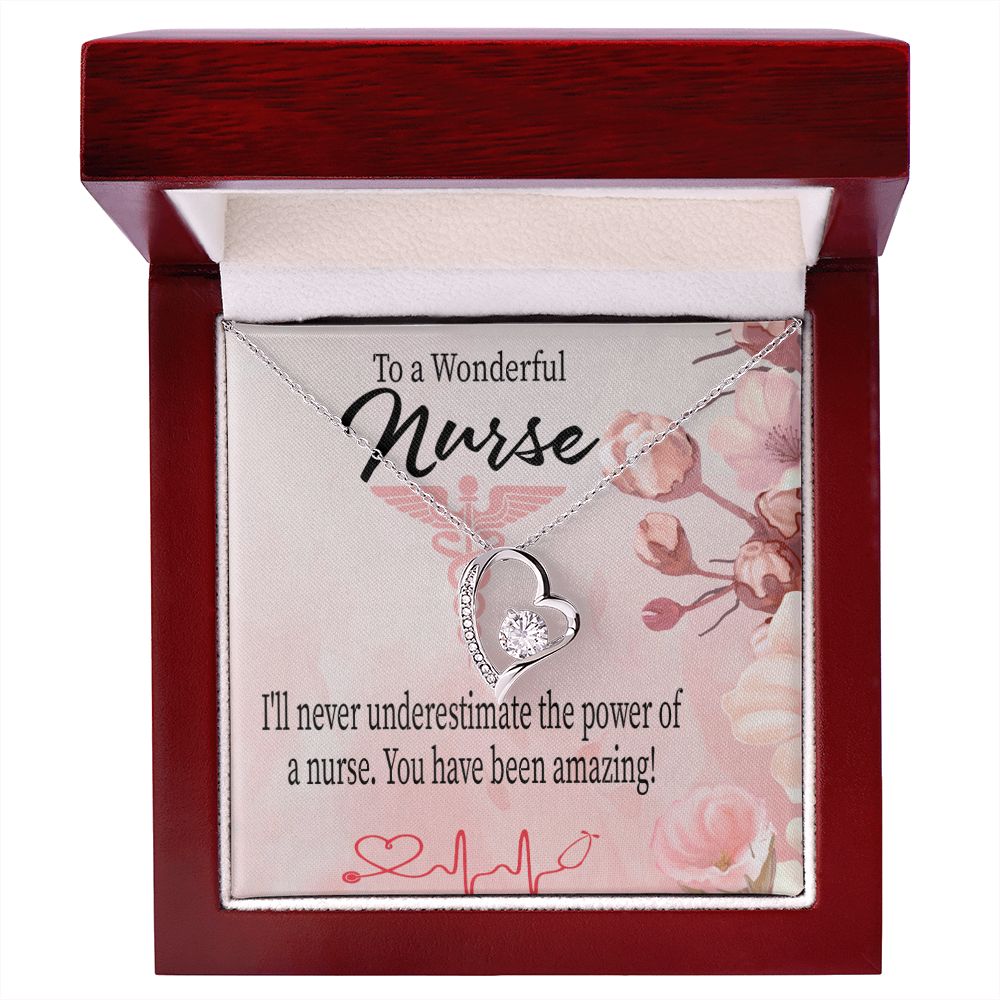 Amazing Nurse Forever Necklace w Message Card-Express Your Love Gifts