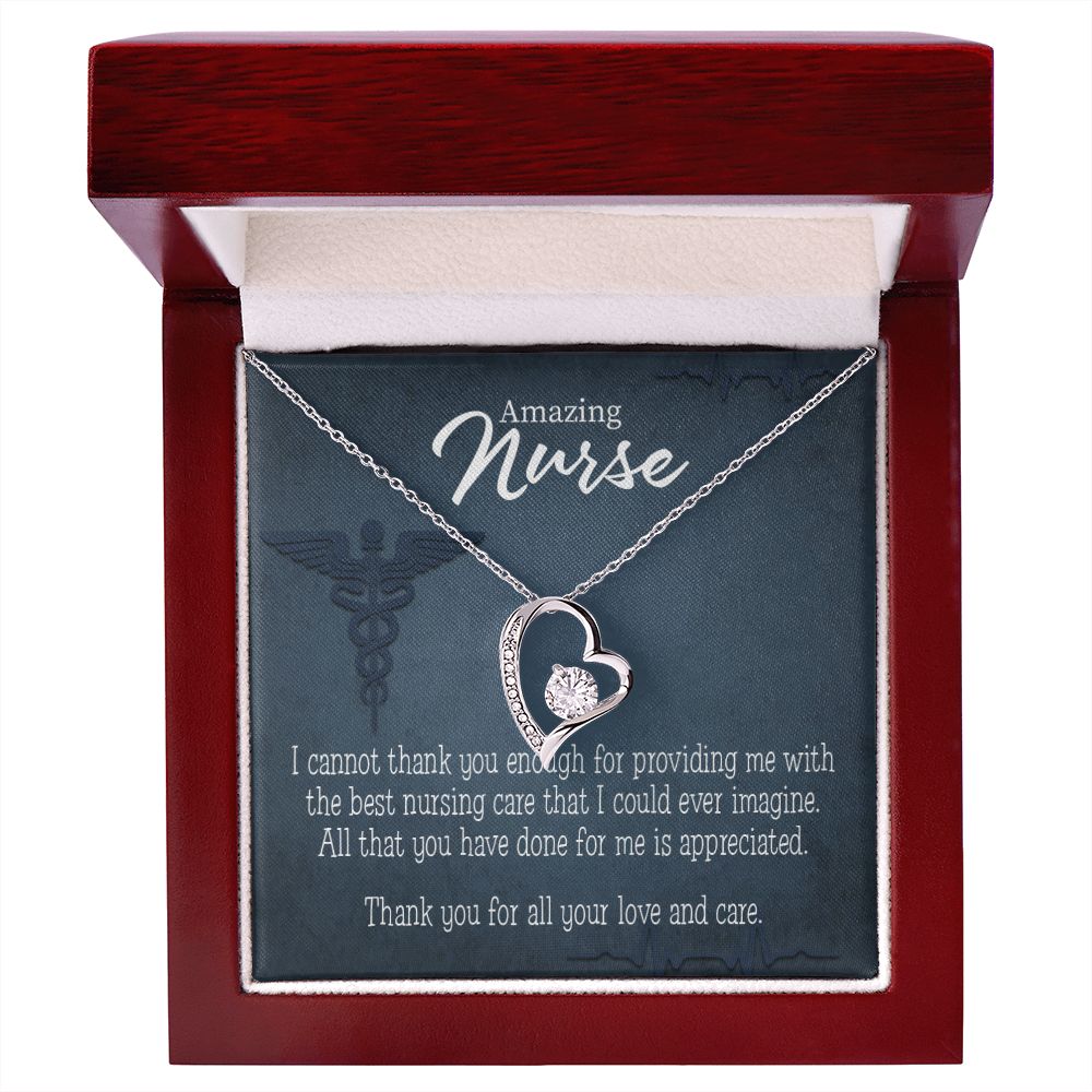 Best Nursing Care Forever Necklace w Message Card-Express Your Love Gifts