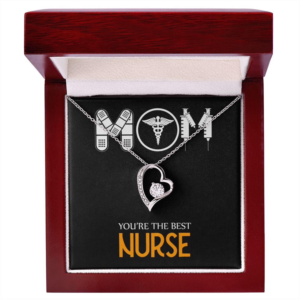 Mom Nurse Forever Necklace w Message Card-Express Your Love Gifts