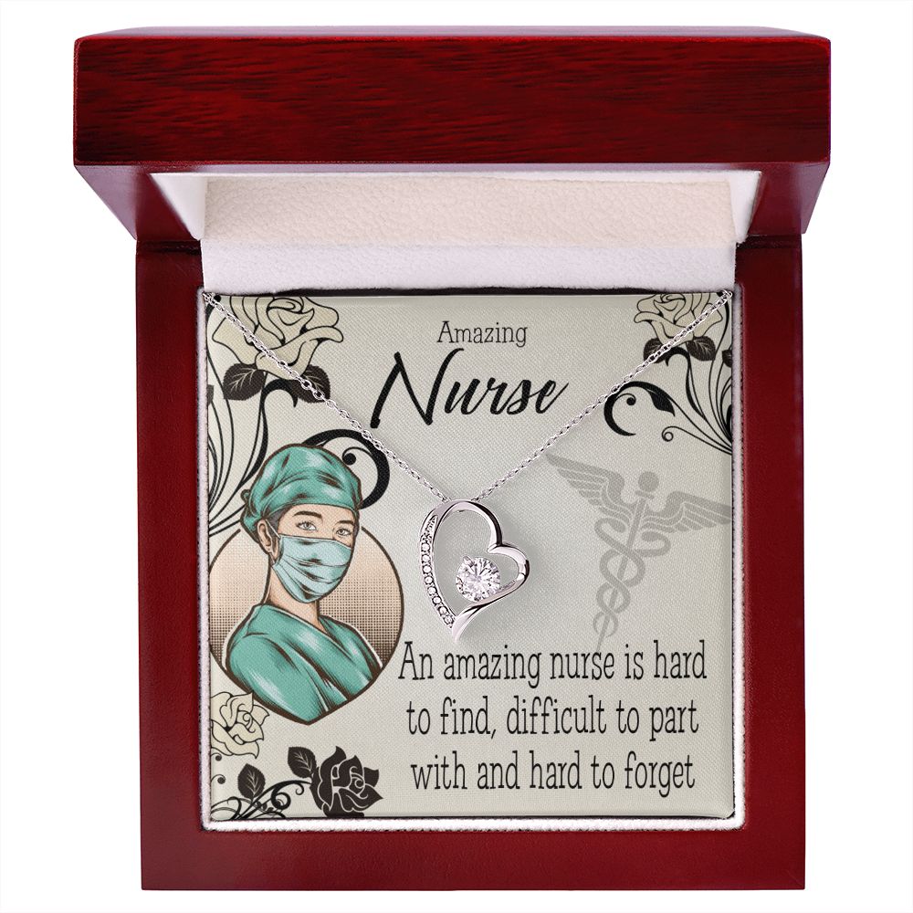 An Amazing Nurse Forever Necklace w Message Card-Express Your Love Gifts