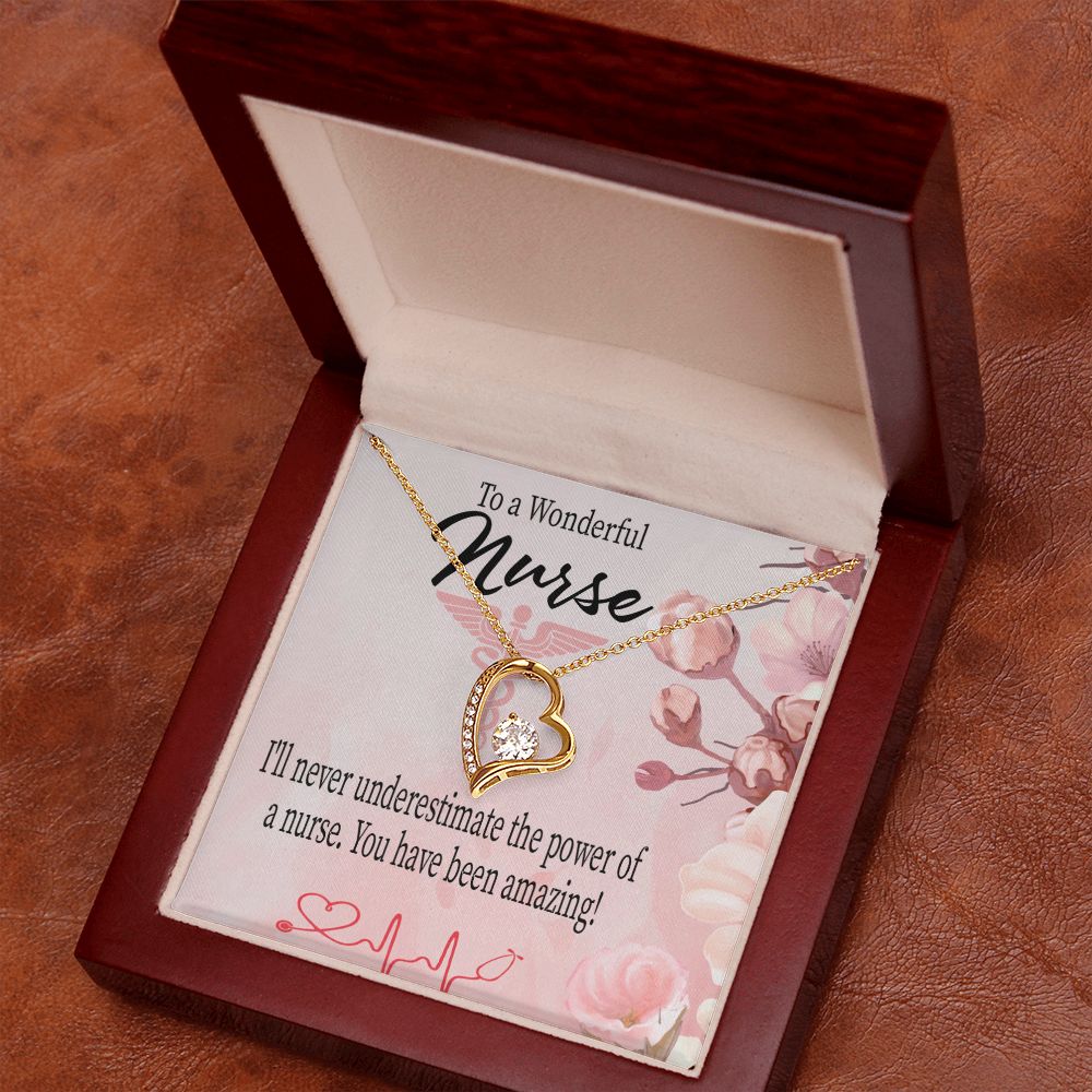 Amazing Nurse Forever Necklace w Message Card-Express Your Love Gifts