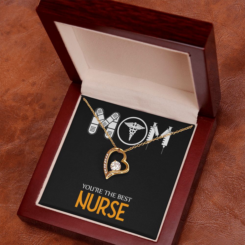 Mom Nurse Forever Necklace w Message Card-Express Your Love Gifts