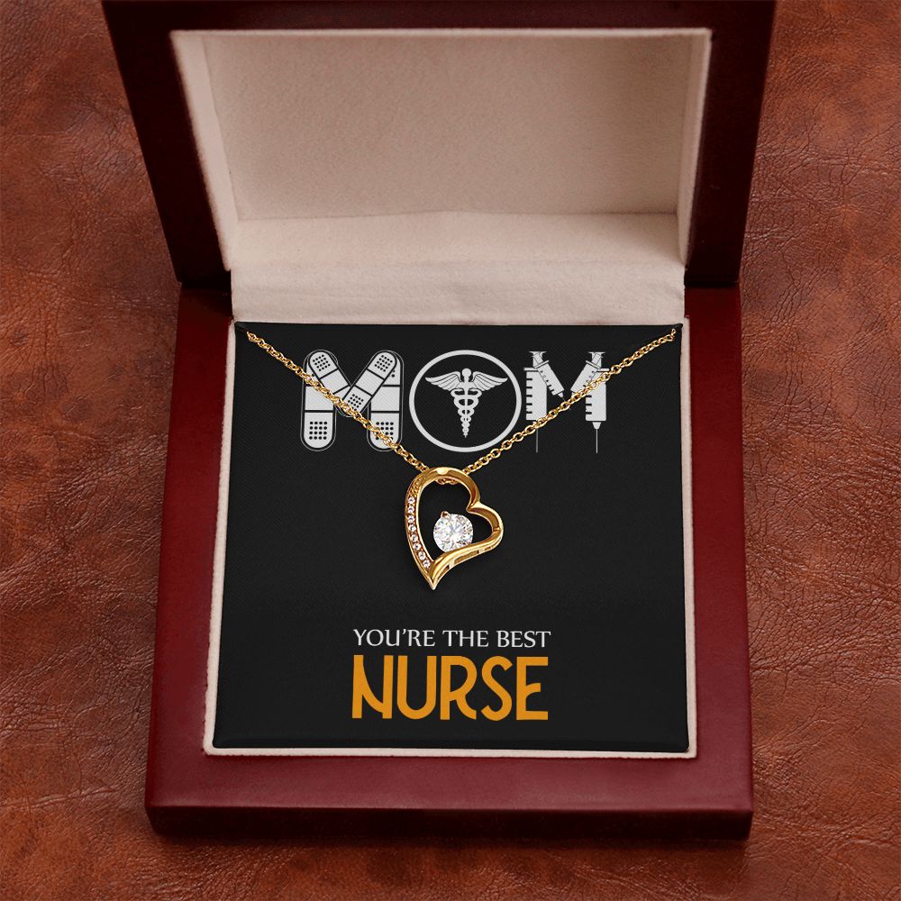 Mom Nurse Forever Necklace w Message Card-Express Your Love Gifts