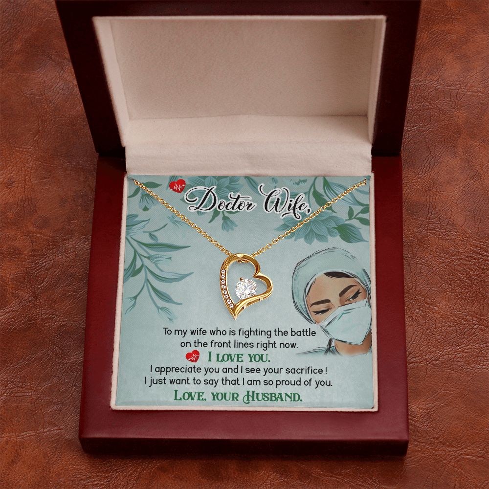 Doctor Wife Forever Necklace w Message Card-Express Your Love Gifts