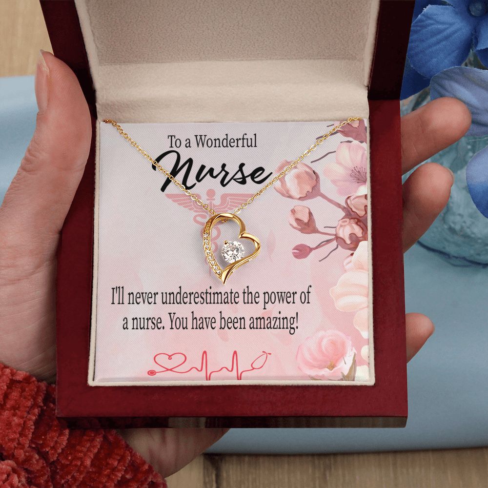 Amazing Nurse Forever Necklace w Message Card-Express Your Love Gifts